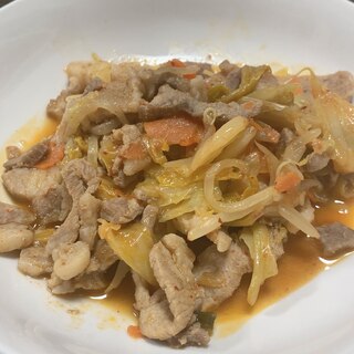 豚肉のキムチニンニク炒め